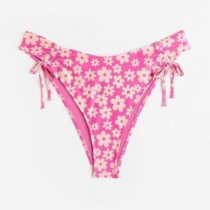 Pink Floral Bikini Bottom